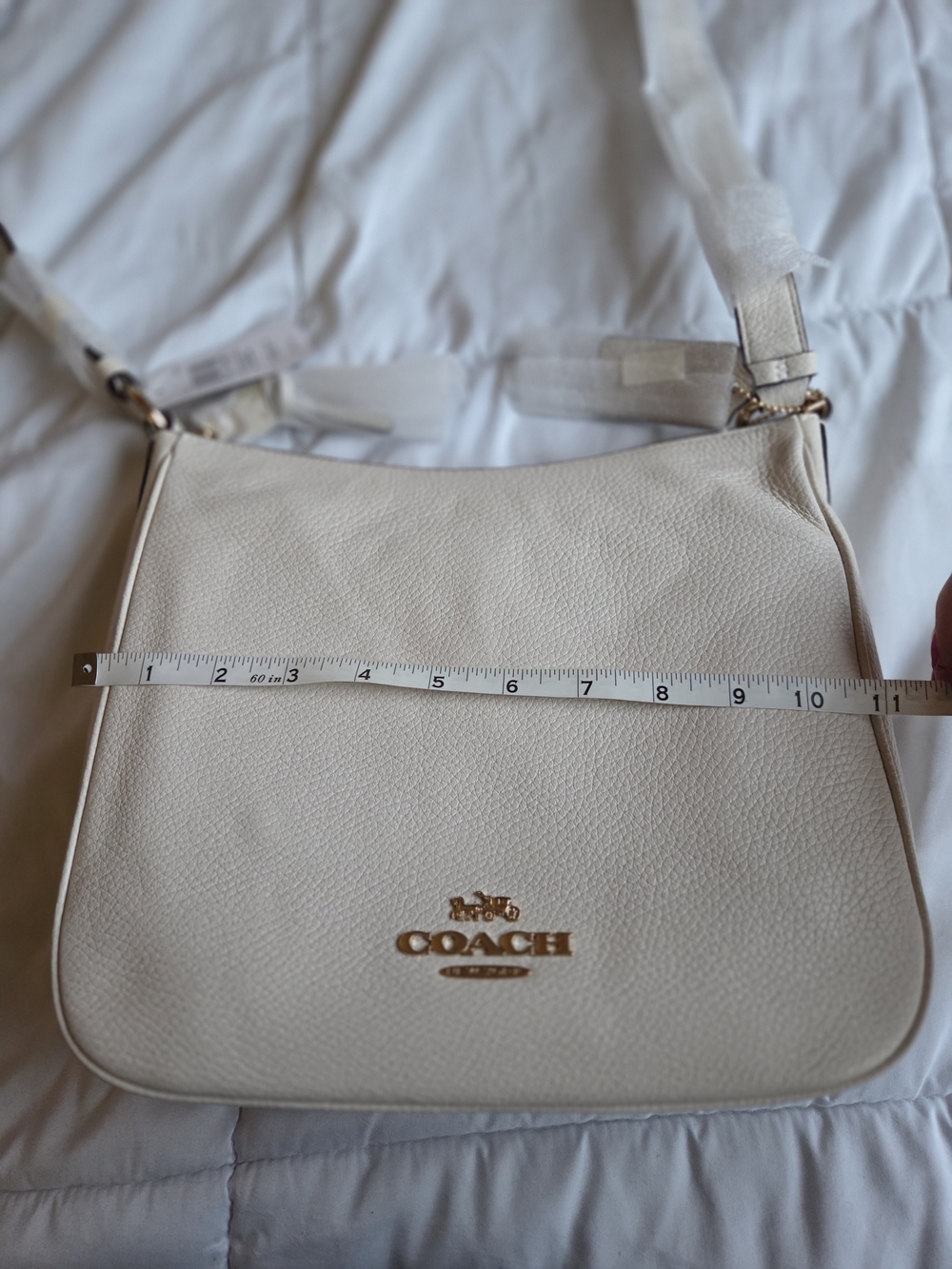 NWT!!! Coach Ellie Crossbody Pebble Leather File Bag (Chalk) - 2023 - Picture 13 of 15